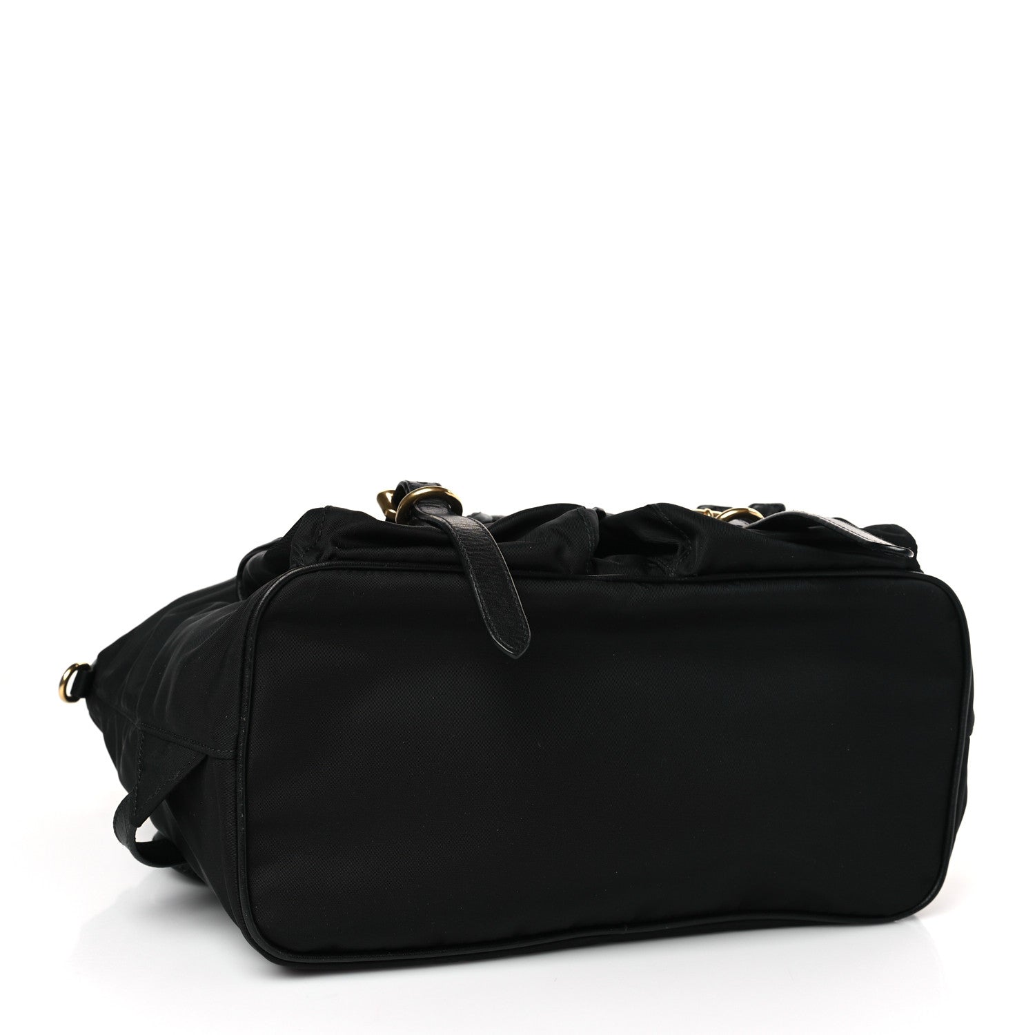 Prada Tessuto Nylon Soft Calfskin Small Backpack Black 4 of 8