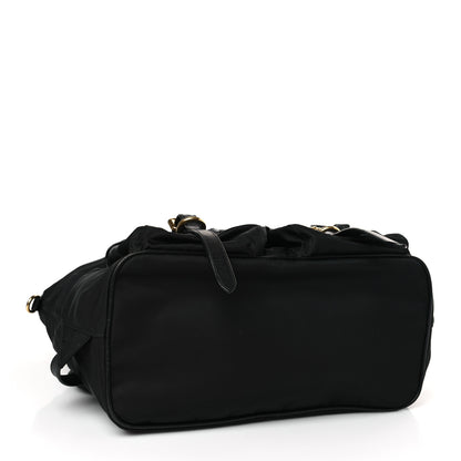 Prada Tessuto Nylon Soft Calfskin Small Backpack Black 4 of 8