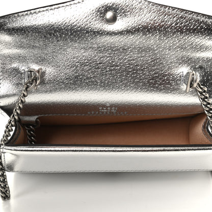 Gucci Metallic Calfskin Super Mini Dionysus Shoulder Bag Silver 5 of 8