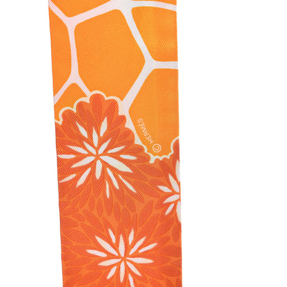Hermes Silk The Three Graces Twilly Orange Mangue Anthracite 3 of 4