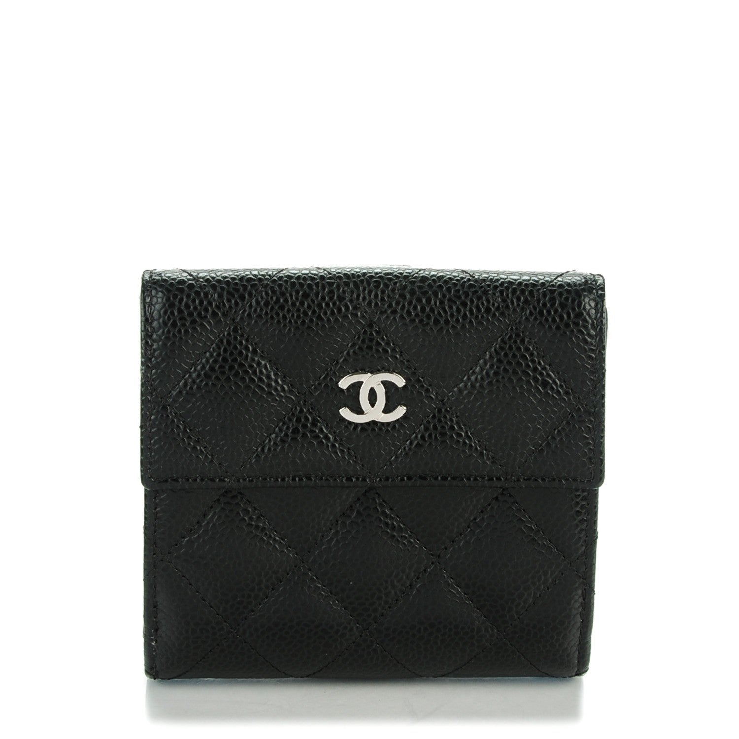 Chanel Caviar Quilted Compact French Flap Wallet 1 of 7