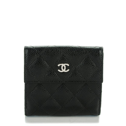 Chanel Caviar Quilted Compact French Flap Wallet 1 of 7