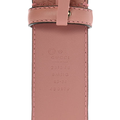 Gucci Soft Microguccissima Margaux Calfskin Belt 85 34 Soft Pink 3 of 6