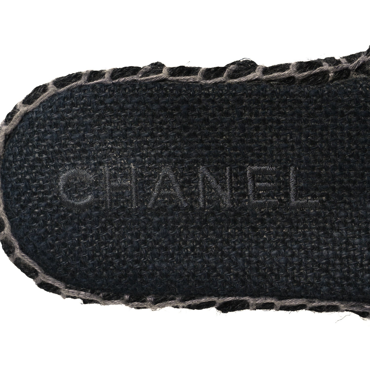 Chanel Cord Braided CC Mules 39 Black 8 of 9