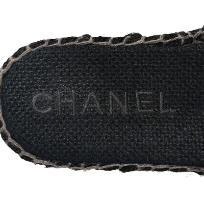 Chanel Cord Braided CC Mules 39 Black 8 of 9