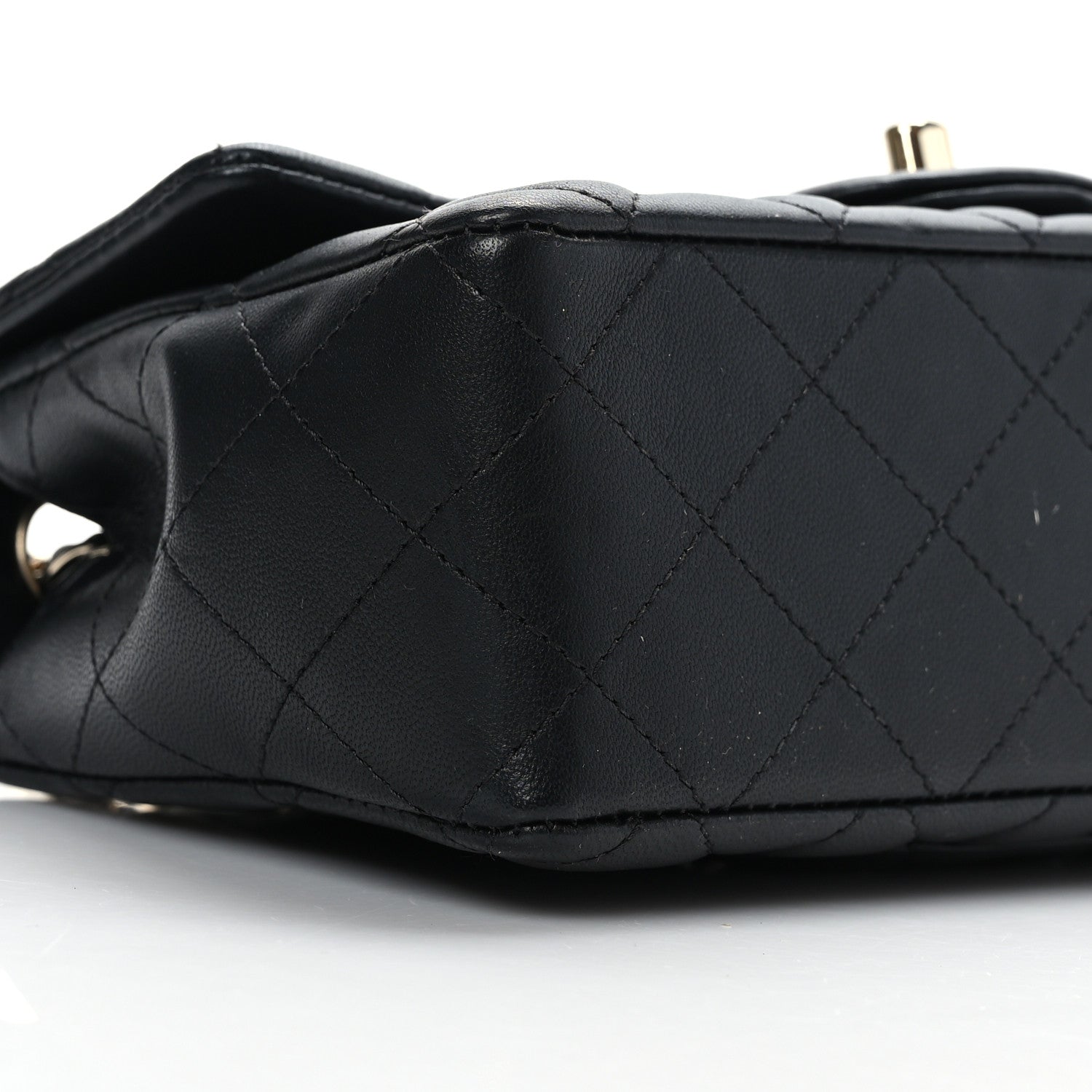 Chanel Lambskin Quilted Mini Rectangular Flap Black 8 of 9