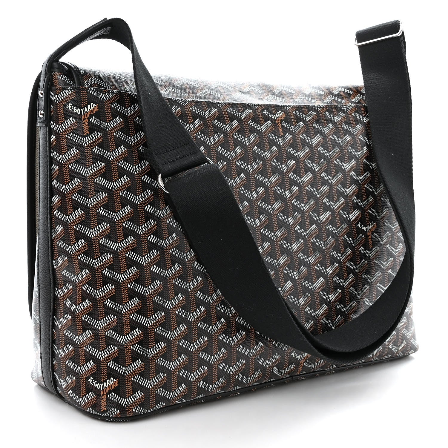 Goyard Goyardine Capetien Messenger Bag Black 3 of 9