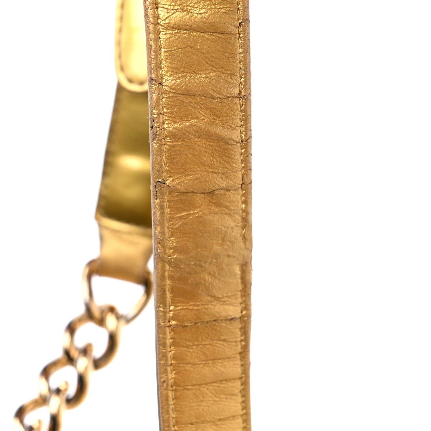 Chanel Metallic Patent Calfskin Quilted Medium Boy Flap Gold 15 of 19