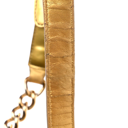 Chanel Metallic Patent Calfskin Quilted Medium Boy Flap Gold 15 of 19