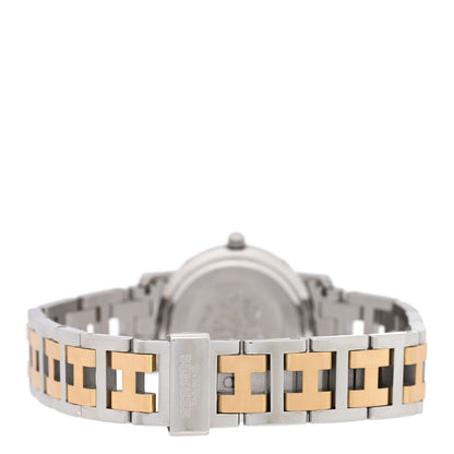 Hermes Stainless Steel 24mm Clipper Quartz Watch Gold 3 of 4