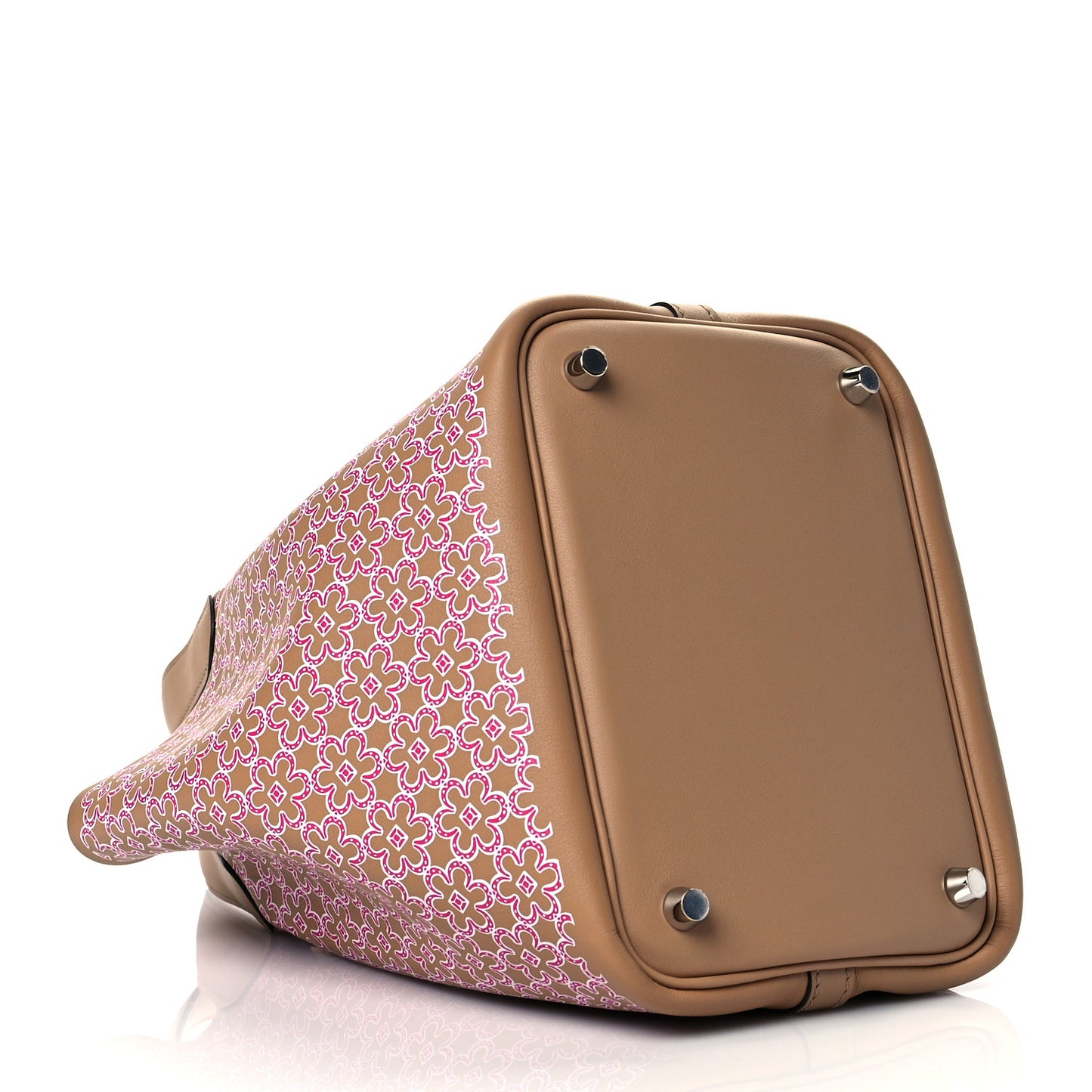 Swift Lucky Daisy Picotin Lock 18 PM Chai Rose White