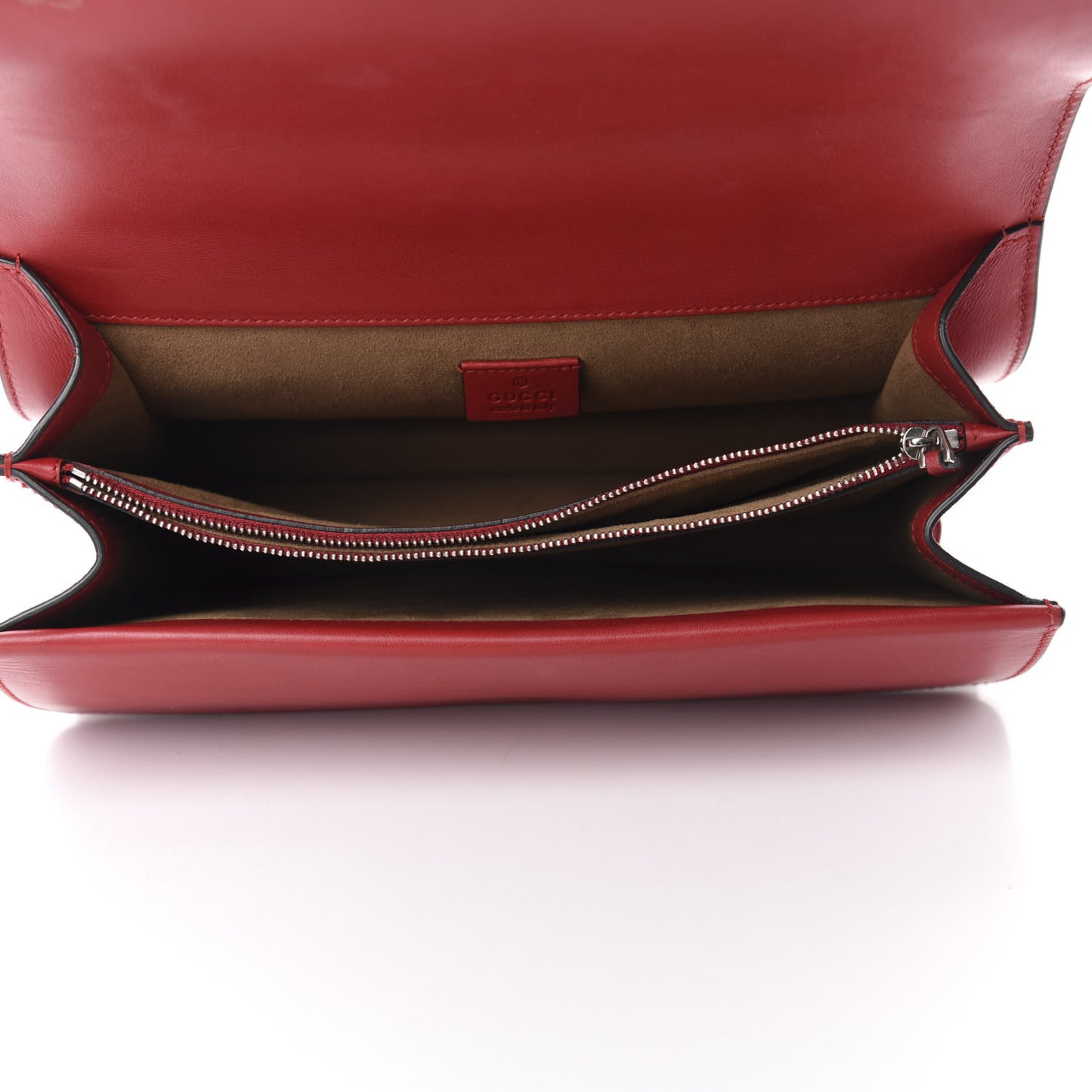 GG Supreme Monogram Arabesque Medium Dionysus Shoulder Bag Hibiscus Red