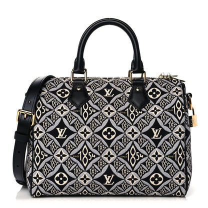 Louis Vuitton Jacquard Since 1854 Speedy Bandouliere 25 Grey 1 of 11