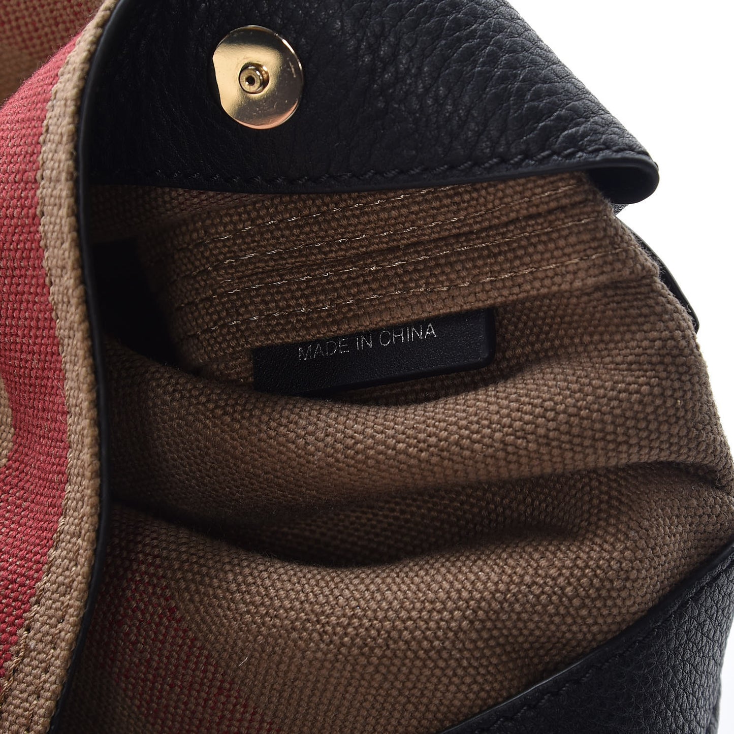 Canvas Mega Check Mini Ashby Tassel Crossbody Black