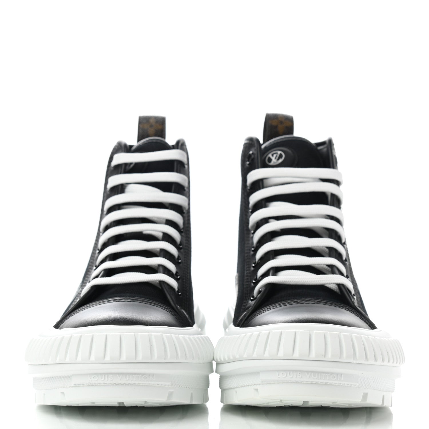 Louis Vuitton Canvas LV Squad Sneaker Boots 38 Black 2 of 9