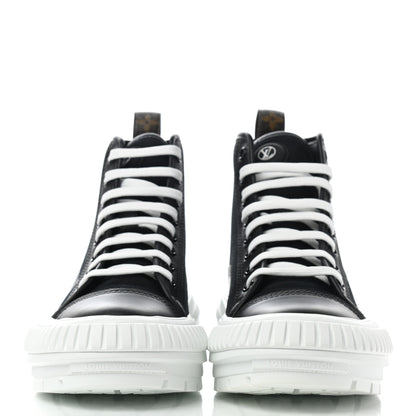 Louis Vuitton Canvas LV Squad Sneaker Boots 38 Black 2 of 9
