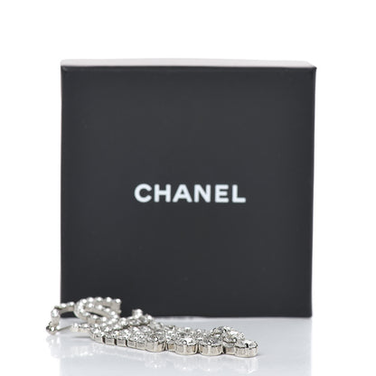 Chanel Crystal Fringe CC Brooch Silver 4 of 4