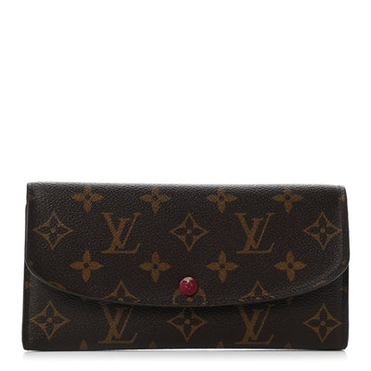 Louis Vuitton Monogram Emilie Wallet Fuchsia 1 of 7