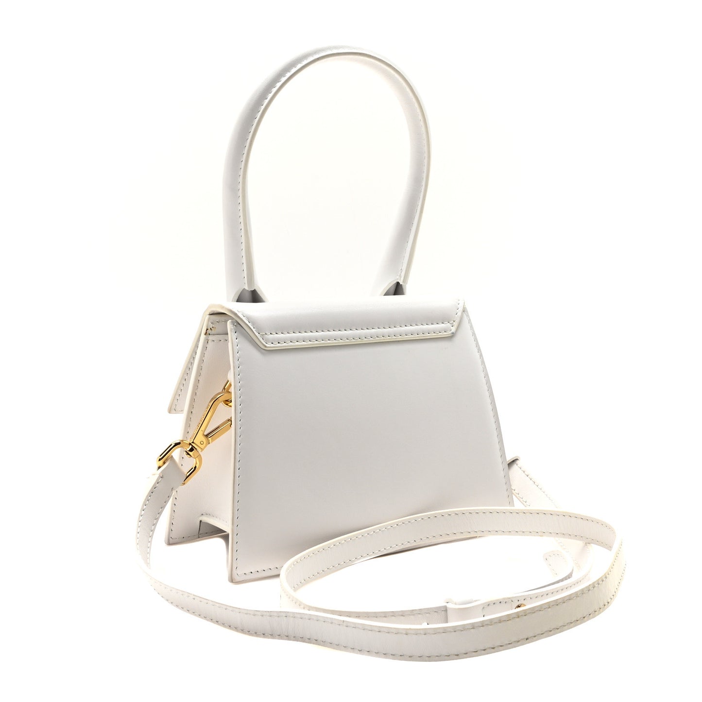 Smooth Calfskin Le Chiquito Moyen White