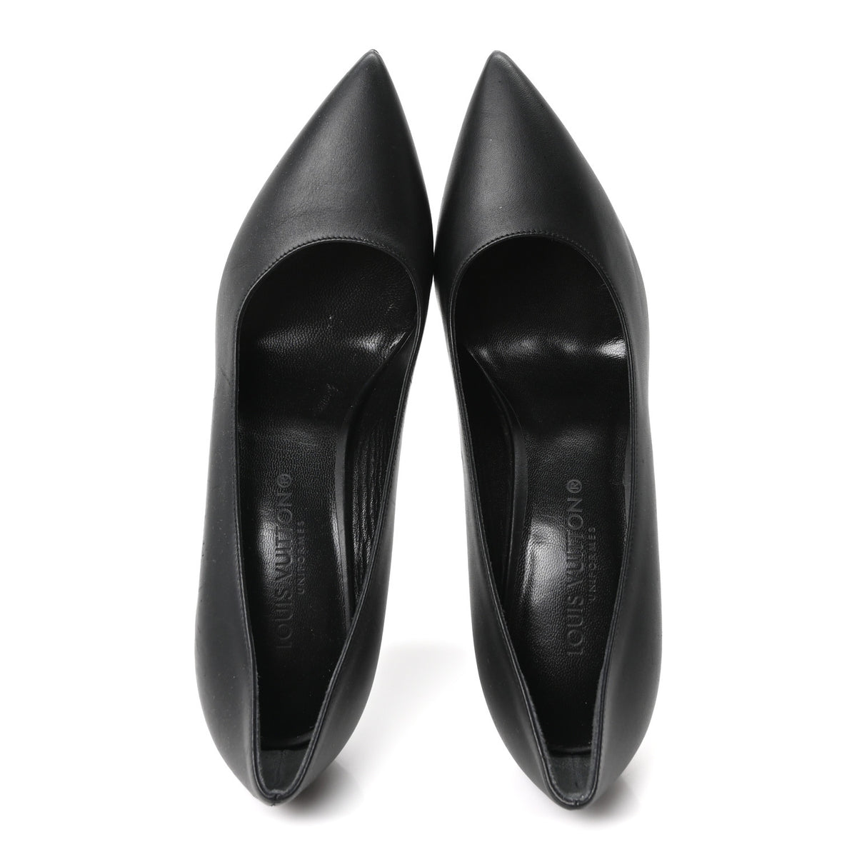 Louis Vuitton Calfskin Cherie Pumps 37.5 Black 2 of 10