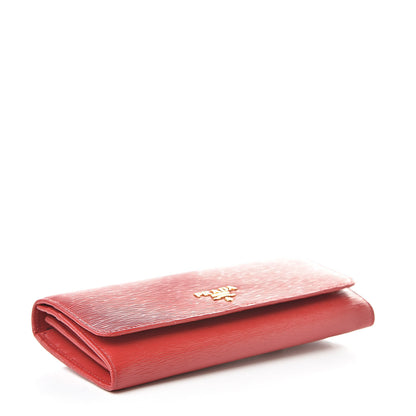 Prada Vitello Move Continental Flap Wallet Lacca 4 of 8