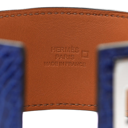 Hermes Shiny Alligator Collier De Chien CDC Bracelet S Bleu Electrique 4 of 4