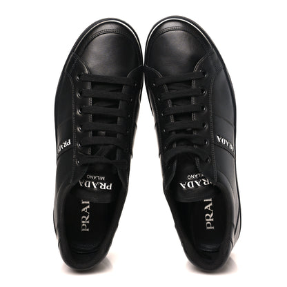 Prada Vitello Soft Mens Sneakers 12 Black 2 of 10