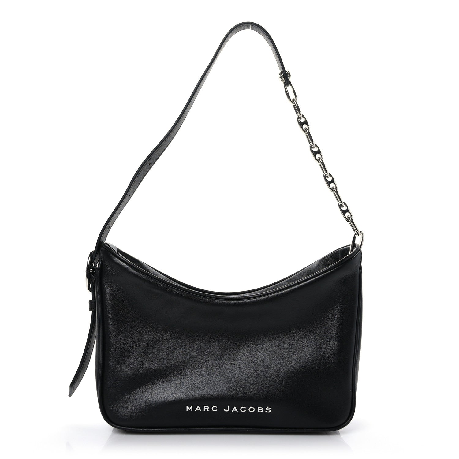 Marc Jacobs Calfskin Tempo Baguette Shoulder Bag Black 1 of 9