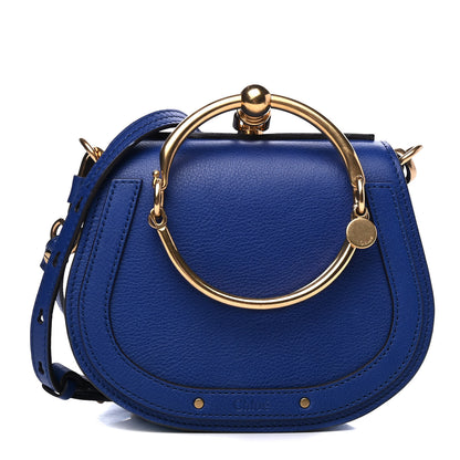 Chloe Calfskin Suede Small Nile Bracelet Bag Majesty Blue 1 of 4