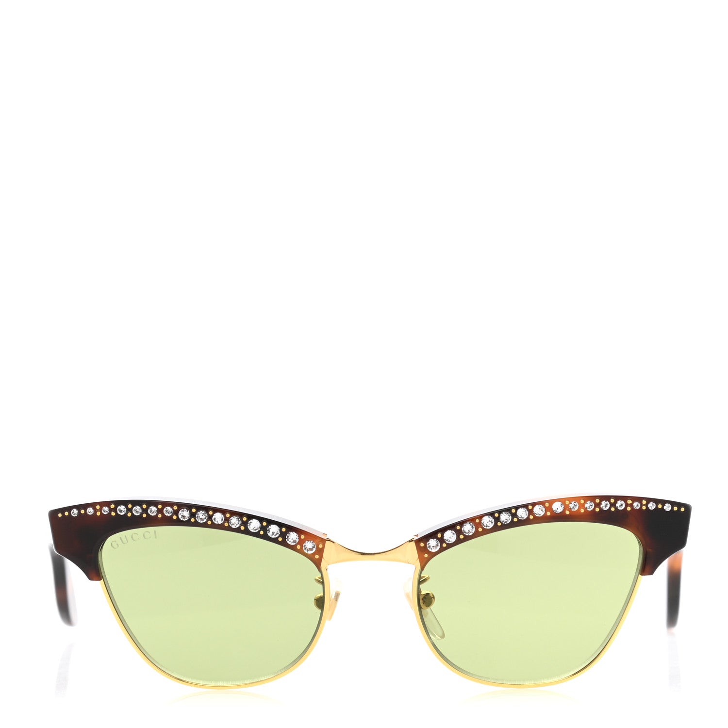 Gucci Clubmaster Cat Eye Sunglasses GG0153S Black 2 of 9