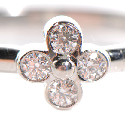 Tiffany Platinum and Diamond Lace Ring 6 3 of 5