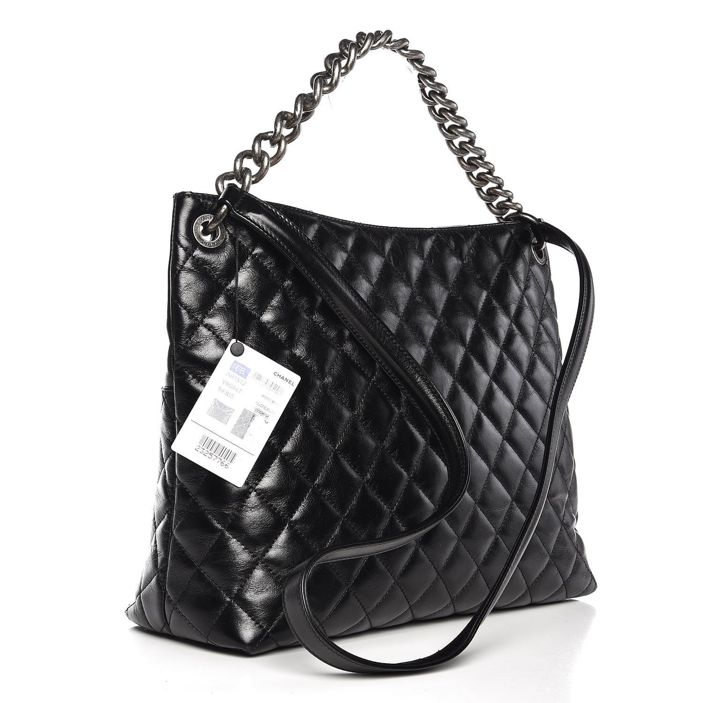 Aged Calfskin Quilted Mad About Quilting Hobo Black