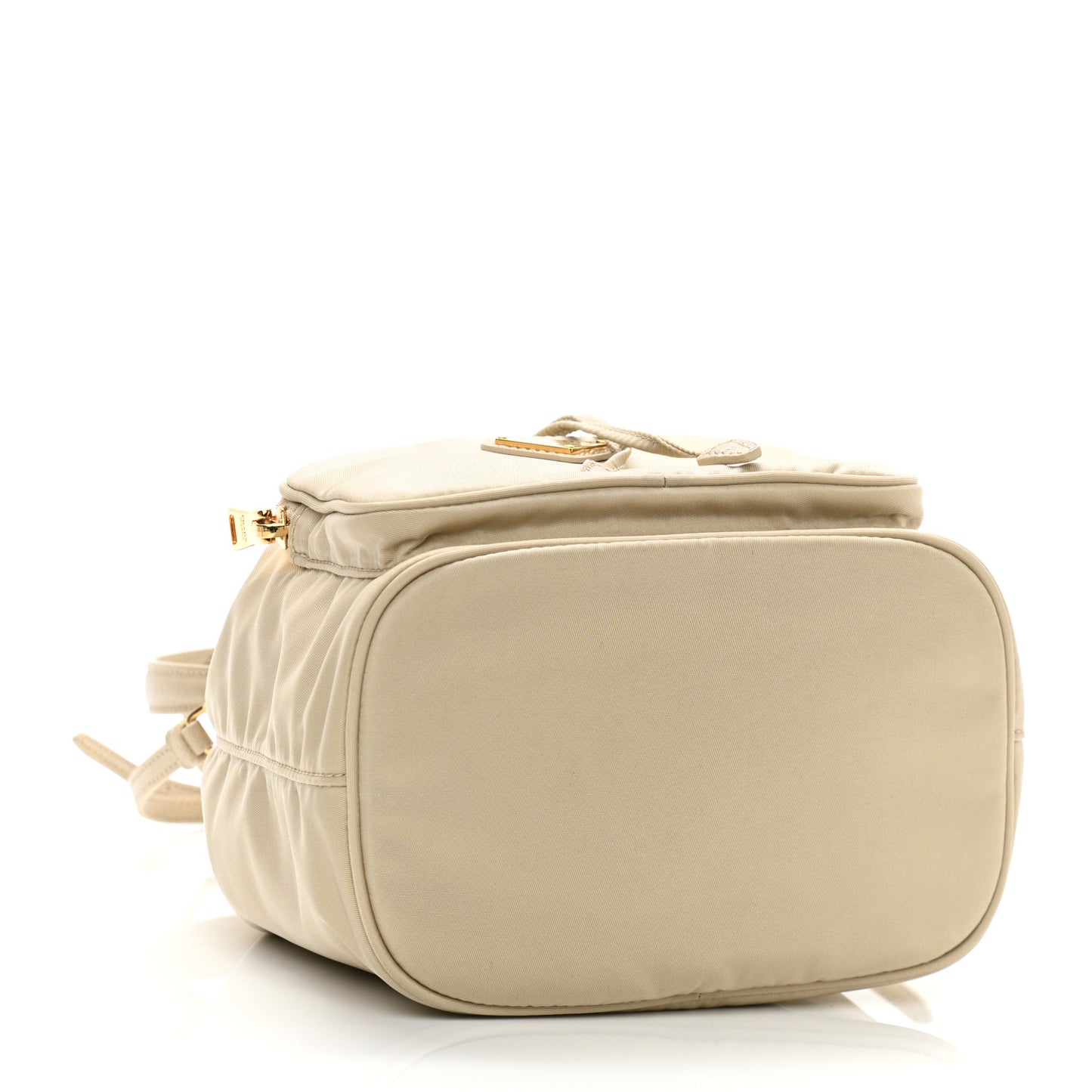 Re-Nylon Saffiano Duet Bucket Crossbody Bag Deserto