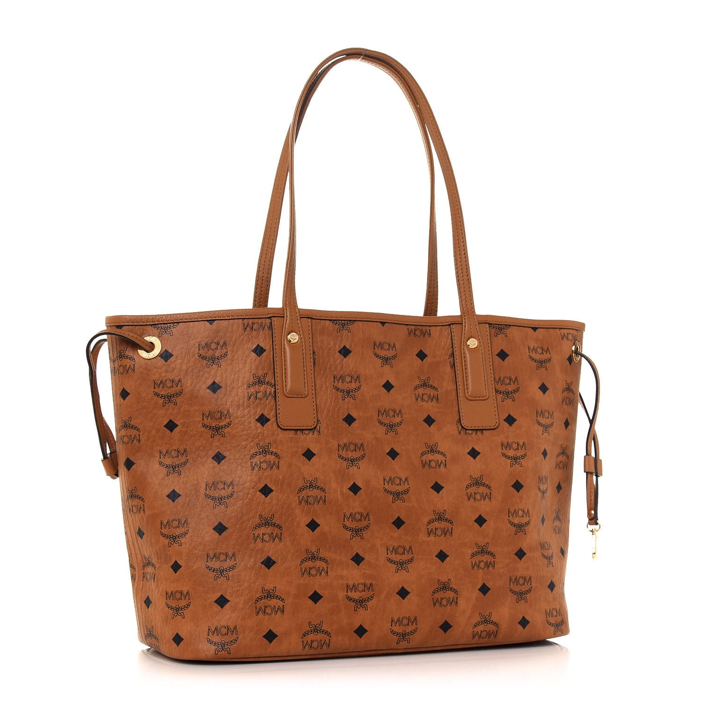 Visetos Medium Liz Reversible Shopper Tote Cognac