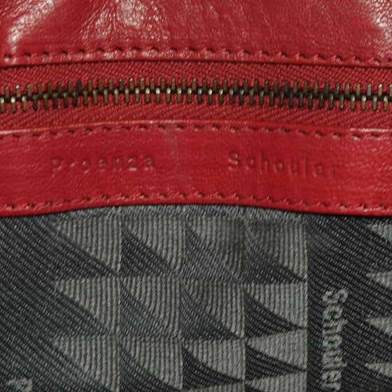 Proenza Schouler Leather PS1 Mini Pouch Messenger Bag Burgundy 6 of 8