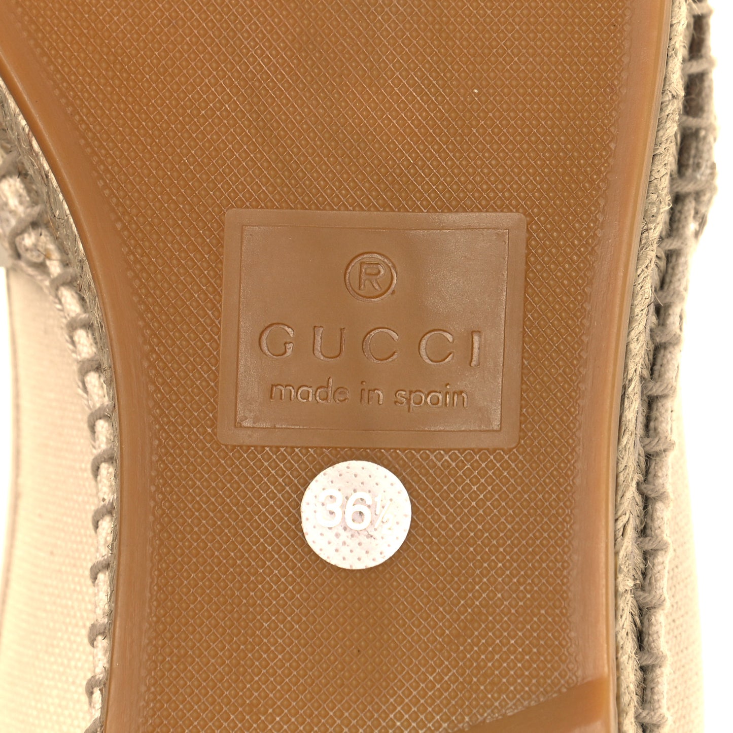 Canvas Logo Espadrilles 36.5 Greggio White