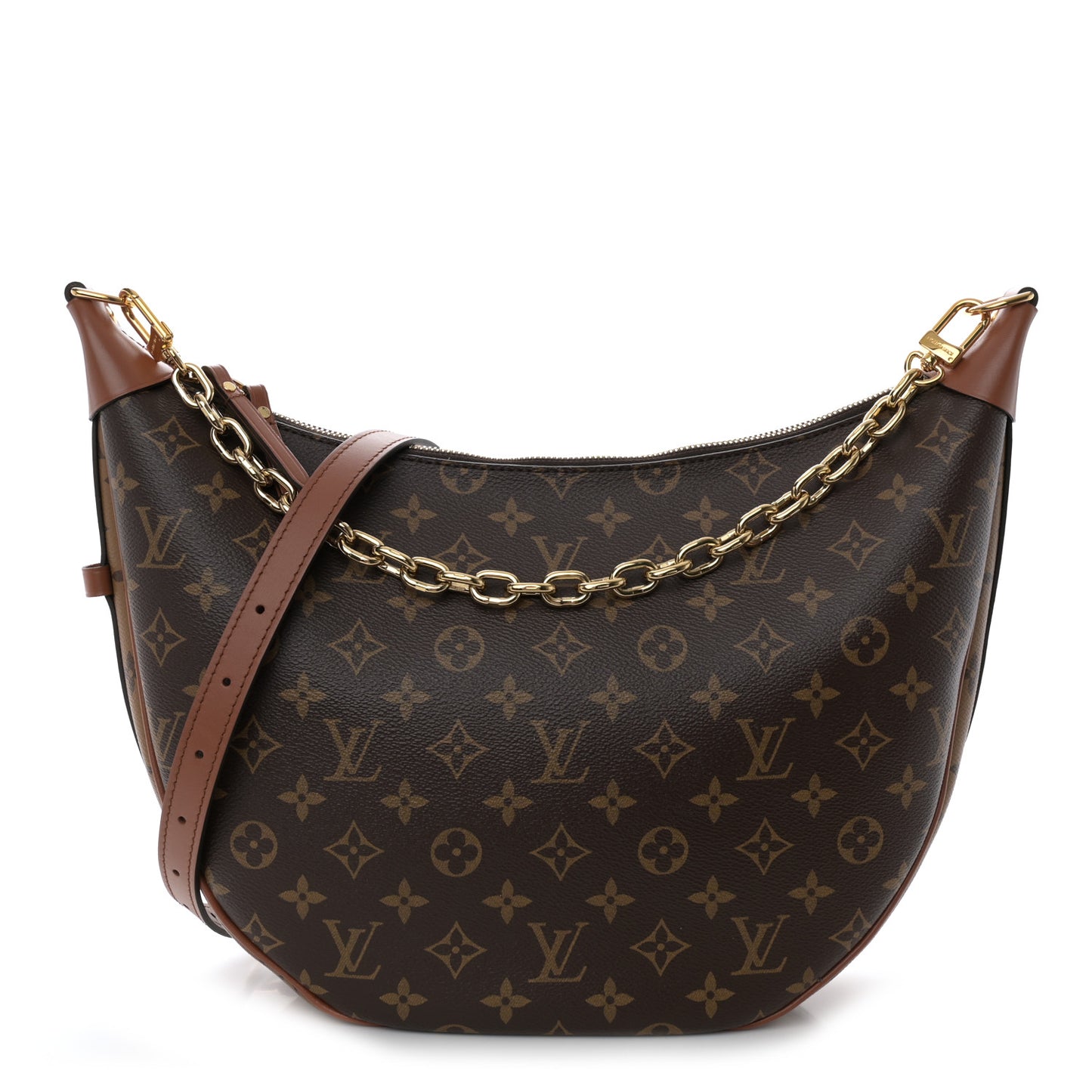 Reverse Monogram Loop Hobo