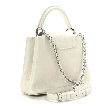 Louis Vuitton Shimmered Taurillon Braided Chain LV SKI Capucines BB Snow 2 of 7
