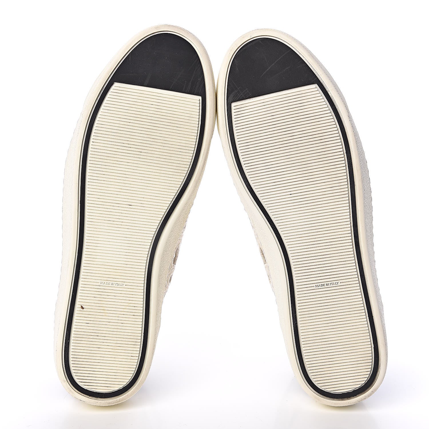 Chanel Grained Goatskin Hollow Out Flower Sneakers 39.5 White Black 7 of 14