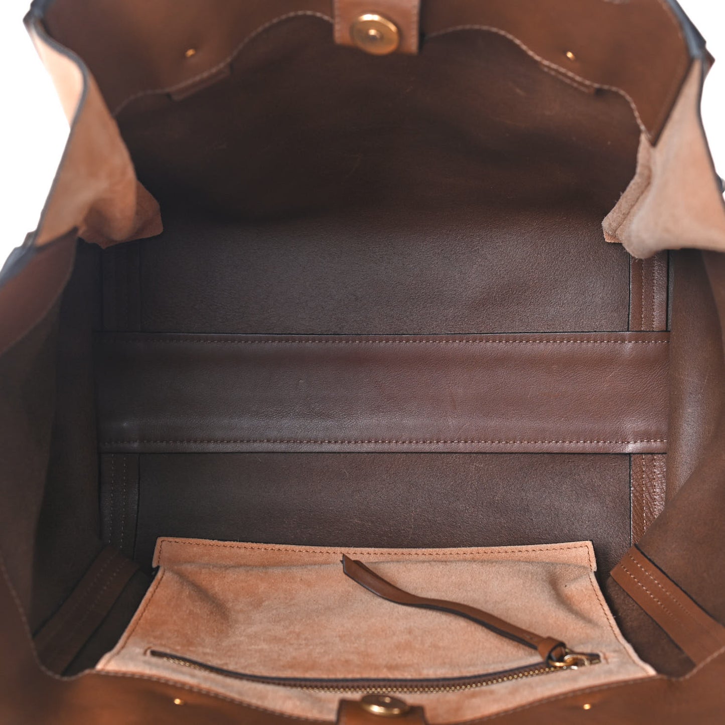 Smooth Calfskin Medium Milo Shopping Tote Woody Khaki
