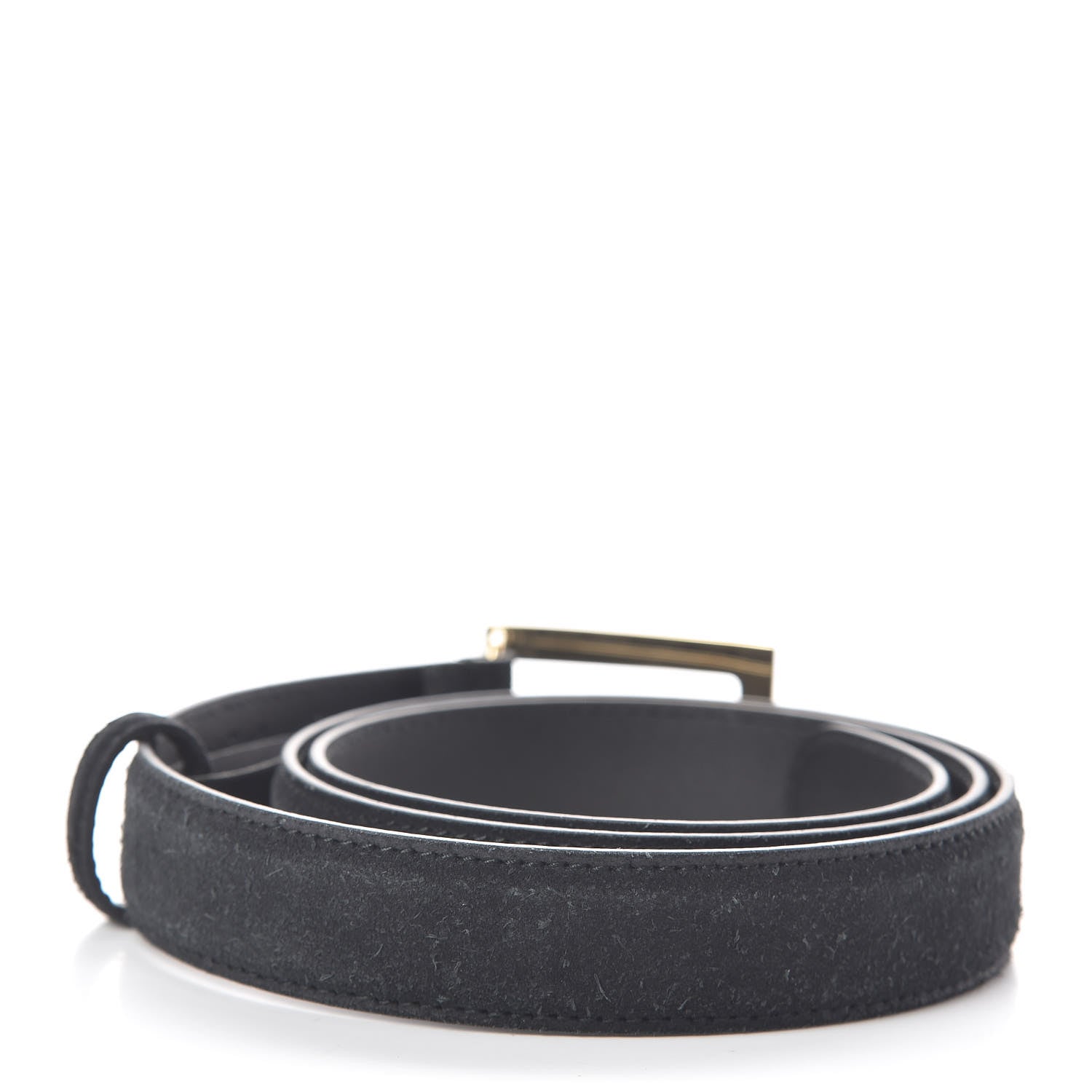 Gucci Suede Icaro G Cube 25mm Belt 85 34 Black 3 of 7