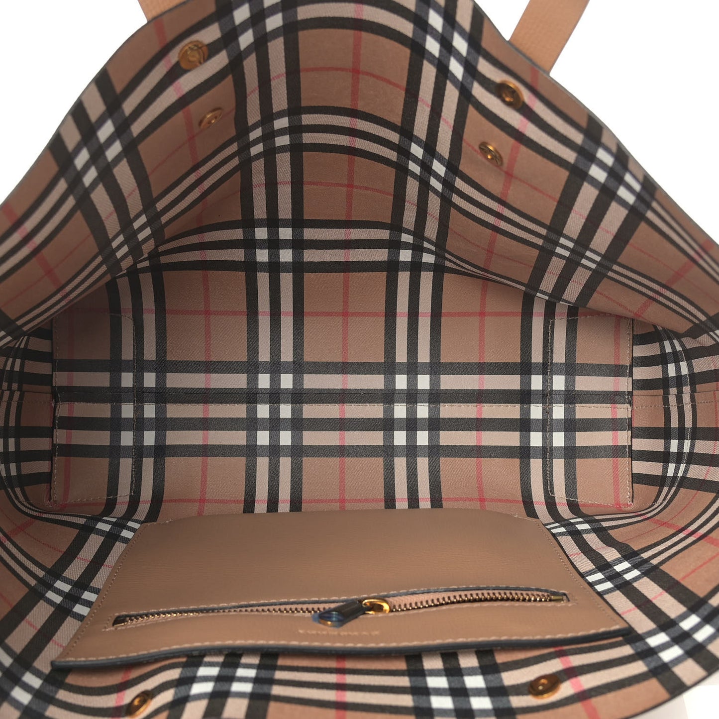 Calfskin Crest Embossed Small Tote Light Camel