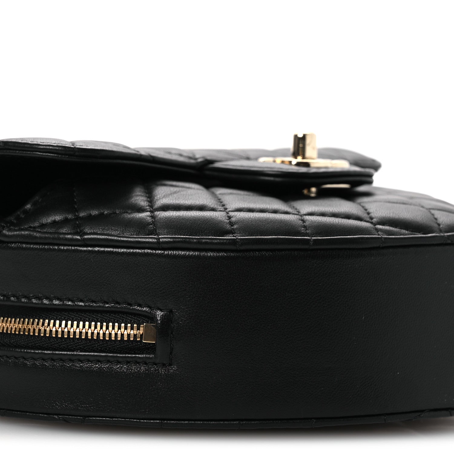 Chanel Lambskin Quilted Large CC In Love Heart Bag Black 9 of 11