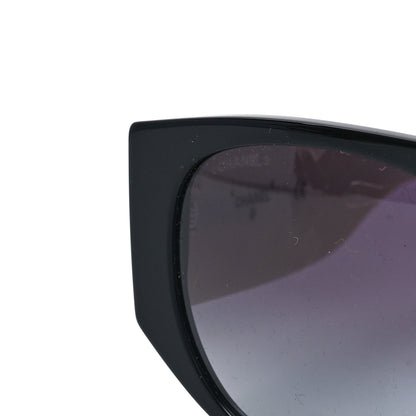 Chanel Acetate Quilted CC Pilot Sunglasses 71465 White Black 7 of 8