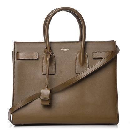 Saint Laurent Calfskin Small Sac de Jour Taupe 1 of 9
