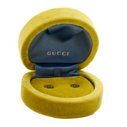 Gucci 18K Yellow Gold GG Tissue Stud Earrings 5 of 5
