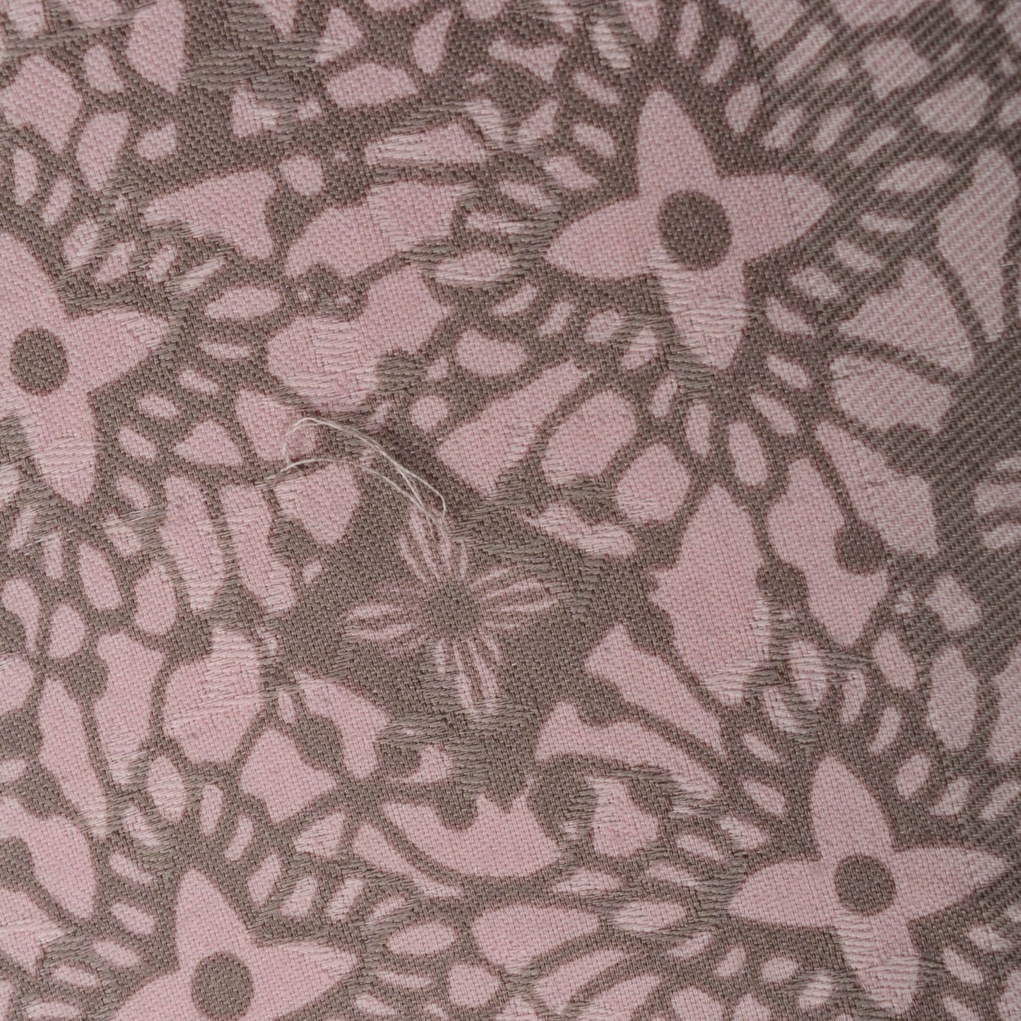 Silk Wool Monogram Dentelle Shawl Scarf Rose Poudre