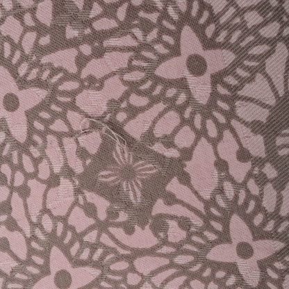 Louis Vuitton Silk Wool Monogram Dentelle Shawl Scarf Rose Poudre 6 of 6