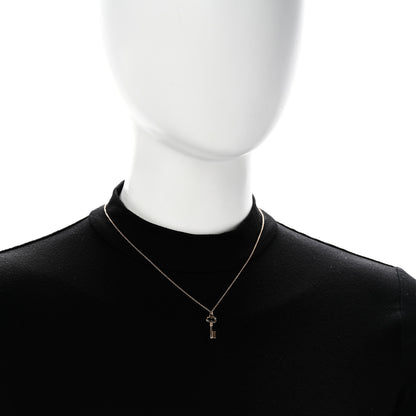 Tiffany 18K Rose Gold Mini Key Pendant Necklace 2 of 5