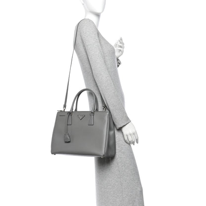 Prada Saffiano Medium Galleria Double Zip Tote Marmo 2 of 11